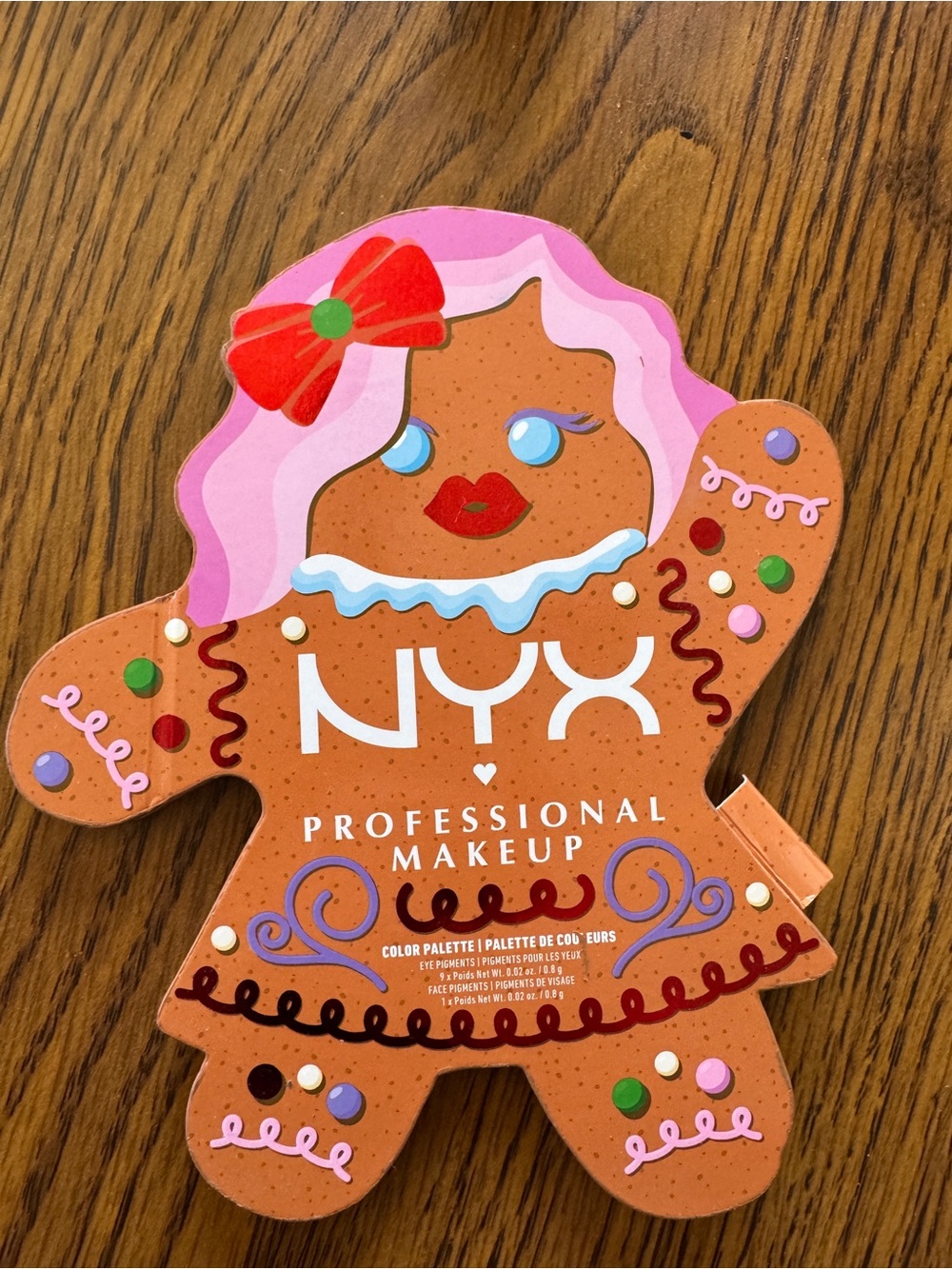 NYX Holiday Gingerbaddie Gingerbread Doll Eyeshadow Palette